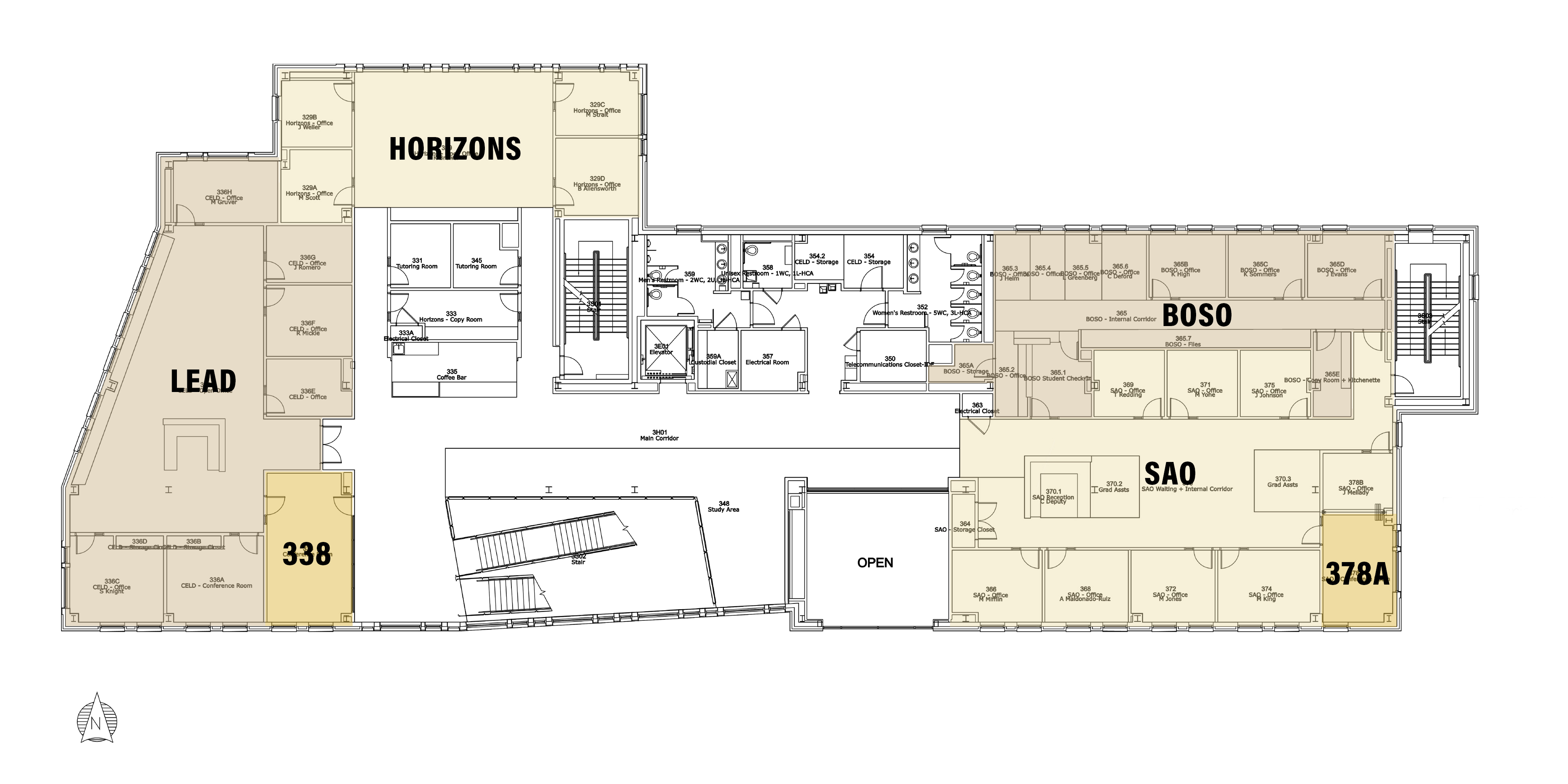 Krach Leadership Center Third Floor floor plan