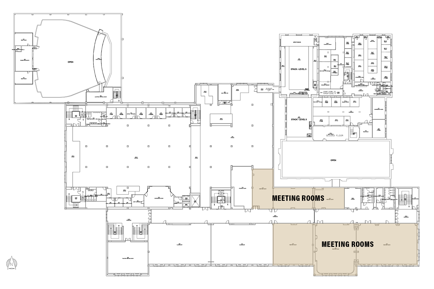 Stewart Center Third Floor floor plan